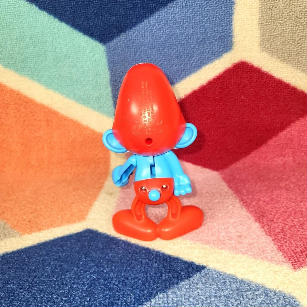 Cute Blue Smurf Figurine Toy Red Hat Collectible‎ Character Figure